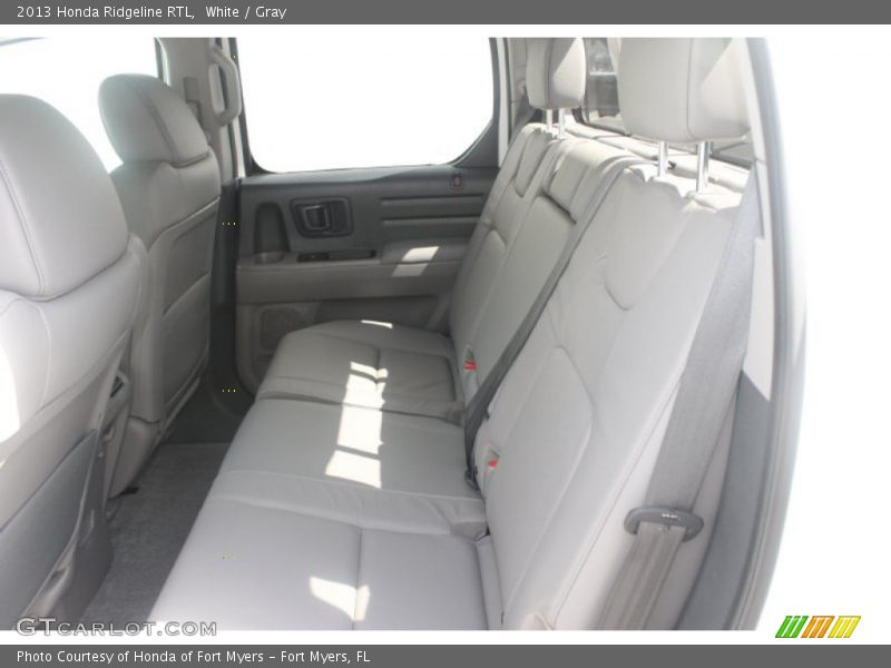 White / Gray 2013 Honda Ridgeline RTL