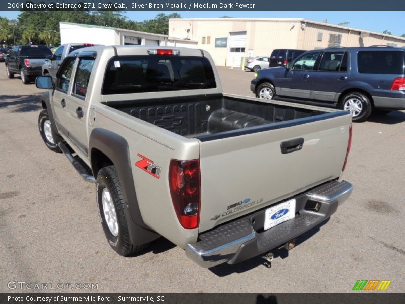 Silver Birch Metallic / Medium Dark Pewter 2004 Chevrolet Colorado Z71 Crew Cab