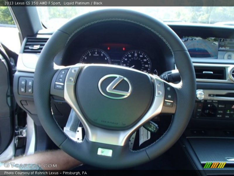 Liquid Platinum / Black 2013 Lexus GS 350 AWD F Sport
