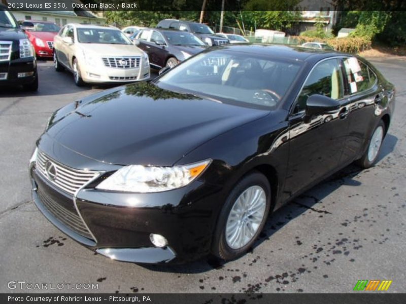 Obsidian Black / Black 2013 Lexus ES 350