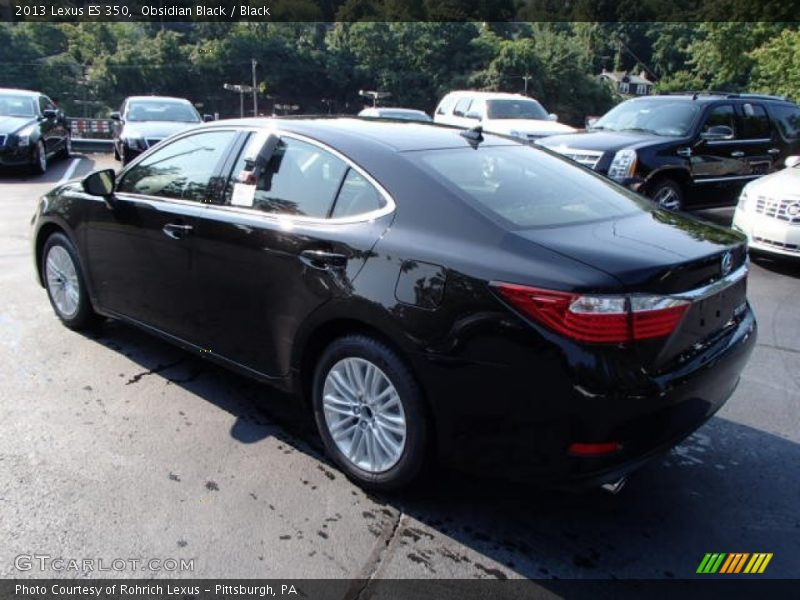 Obsidian Black / Black 2013 Lexus ES 350