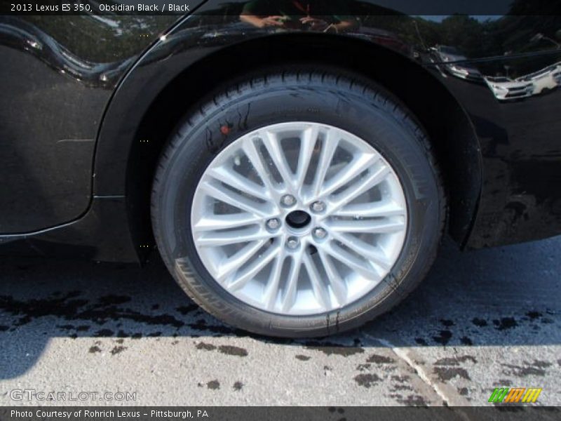Obsidian Black / Black 2013 Lexus ES 350