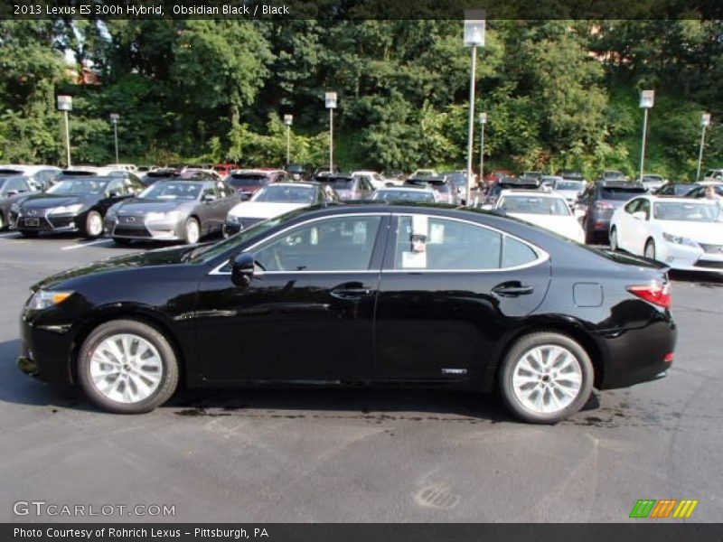 Obsidian Black / Black 2013 Lexus ES 300h Hybrid