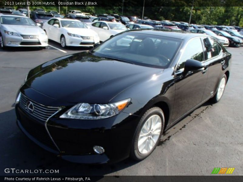 Obsidian Black / Black 2013 Lexus ES 300h Hybrid