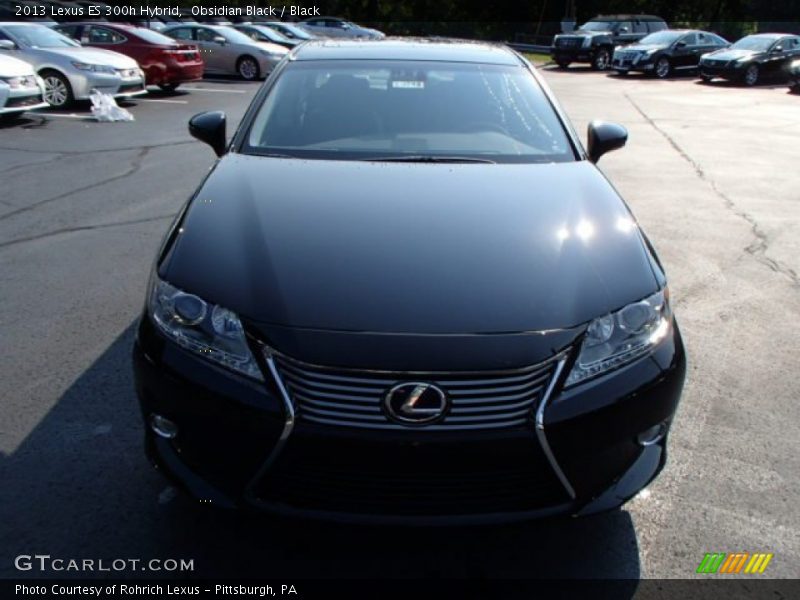 Obsidian Black / Black 2013 Lexus ES 300h Hybrid