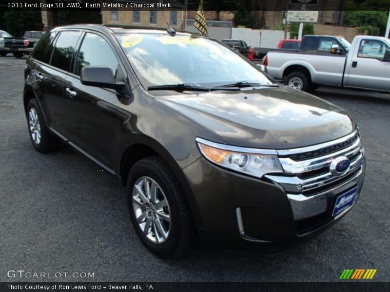 Earth Metallic / Charcoal Black 2011 Ford Edge SEL AWD