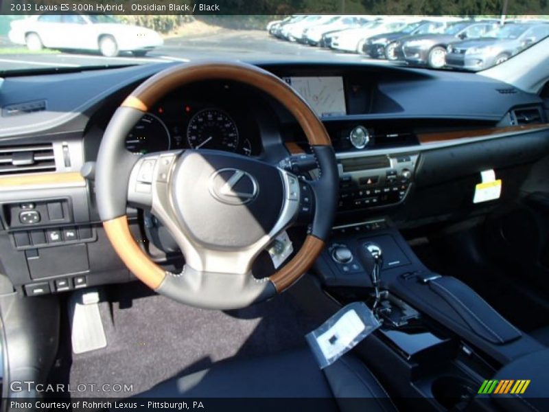 Obsidian Black / Black 2013 Lexus ES 300h Hybrid