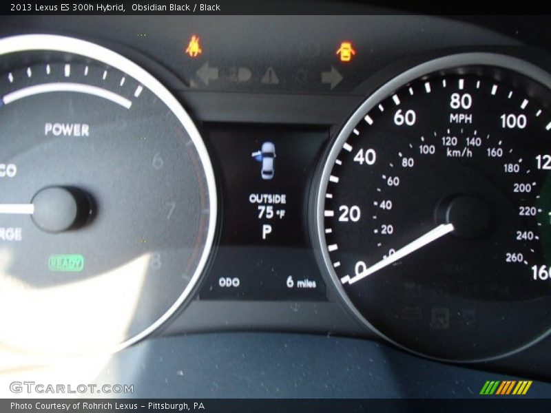 Obsidian Black / Black 2013 Lexus ES 300h Hybrid