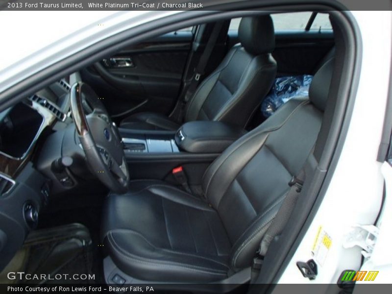 White Platinum Tri-Coat / Charcoal Black 2013 Ford Taurus Limited
