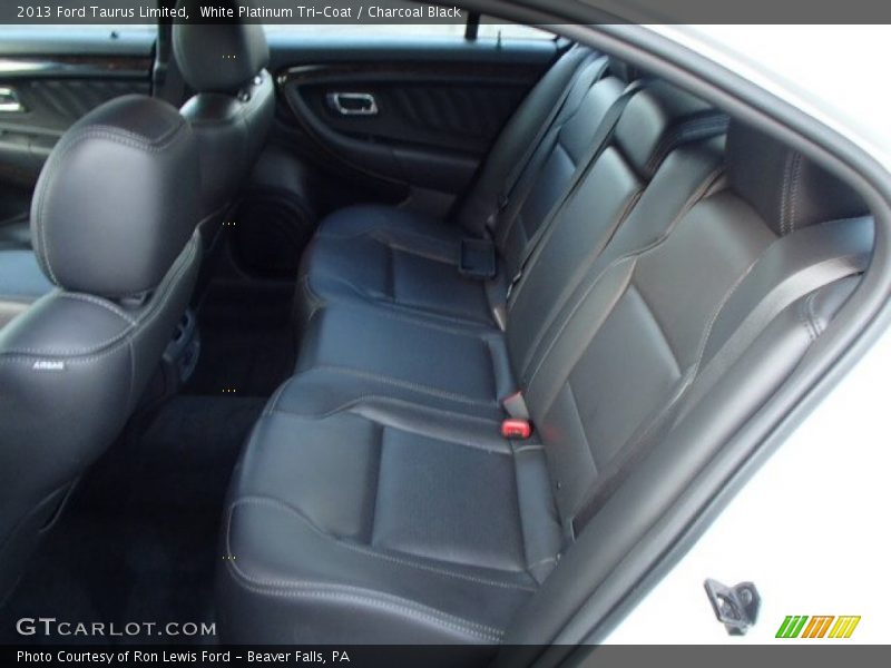 White Platinum Tri-Coat / Charcoal Black 2013 Ford Taurus Limited