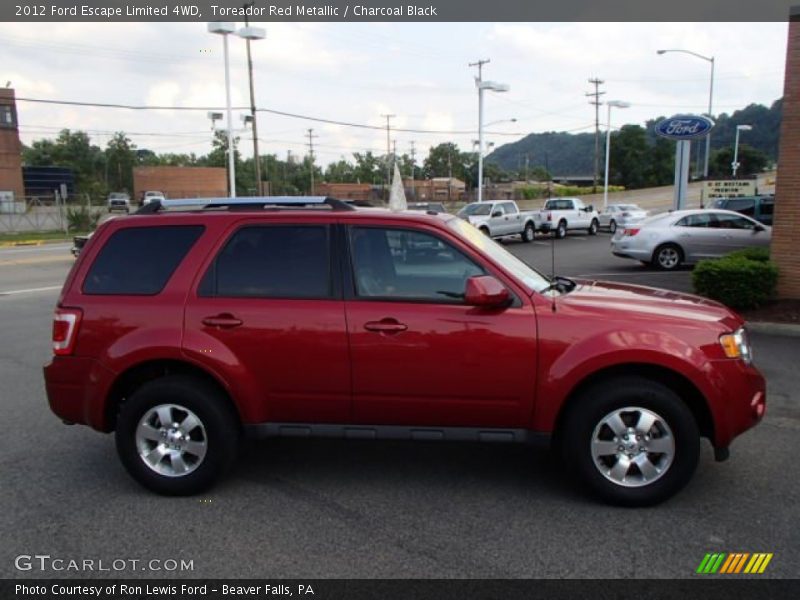 Toreador Red Metallic / Charcoal Black 2012 Ford Escape Limited 4WD