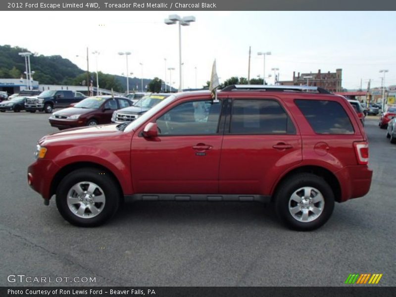 Toreador Red Metallic / Charcoal Black 2012 Ford Escape Limited 4WD