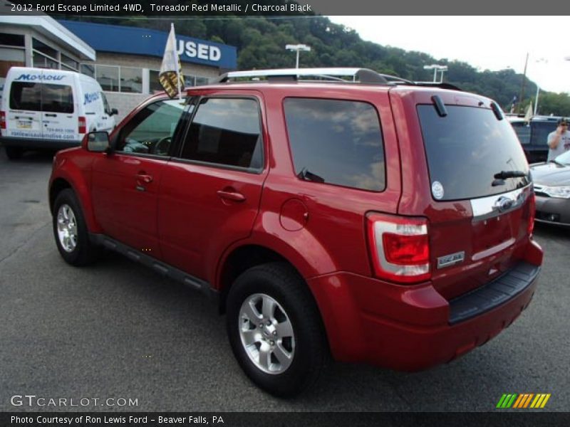 Toreador Red Metallic / Charcoal Black 2012 Ford Escape Limited 4WD
