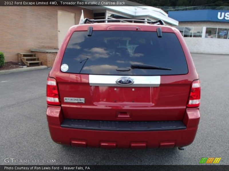Toreador Red Metallic / Charcoal Black 2012 Ford Escape Limited 4WD