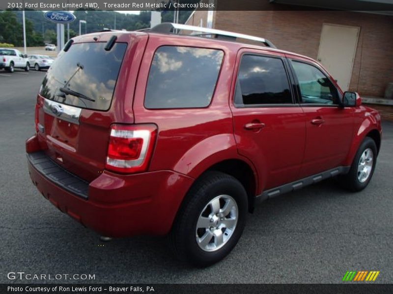Toreador Red Metallic / Charcoal Black 2012 Ford Escape Limited 4WD