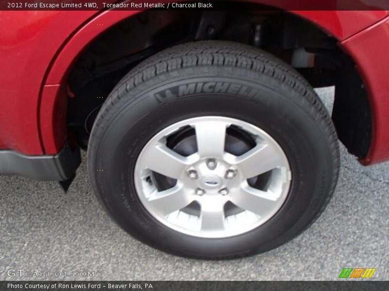 Toreador Red Metallic / Charcoal Black 2012 Ford Escape Limited 4WD
