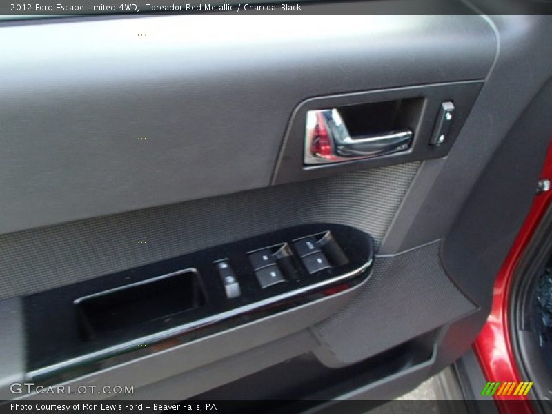 Toreador Red Metallic / Charcoal Black 2012 Ford Escape Limited 4WD