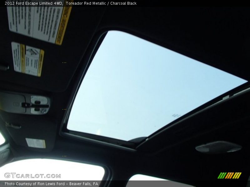 Toreador Red Metallic / Charcoal Black 2012 Ford Escape Limited 4WD