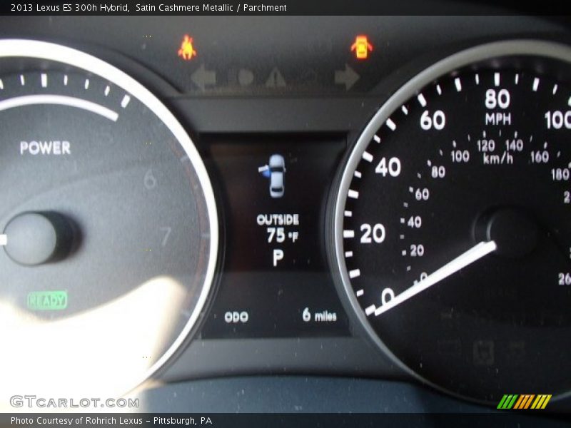 Satin Cashmere Metallic / Parchment 2013 Lexus ES 300h Hybrid