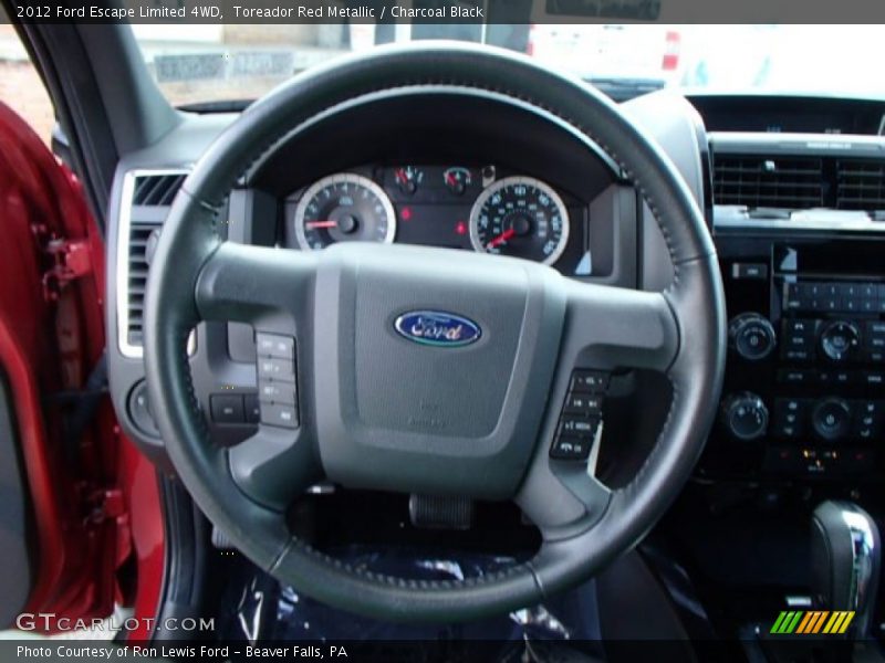 Toreador Red Metallic / Charcoal Black 2012 Ford Escape Limited 4WD
