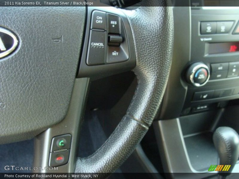 Titanium Silver / Black/Beige 2011 Kia Sorento EX