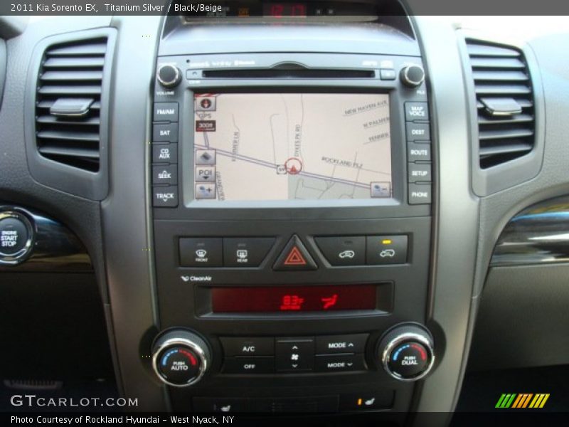Titanium Silver / Black/Beige 2011 Kia Sorento EX