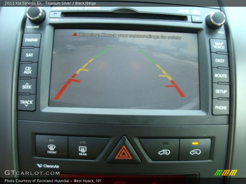 Titanium Silver / Black/Beige 2011 Kia Sorento EX