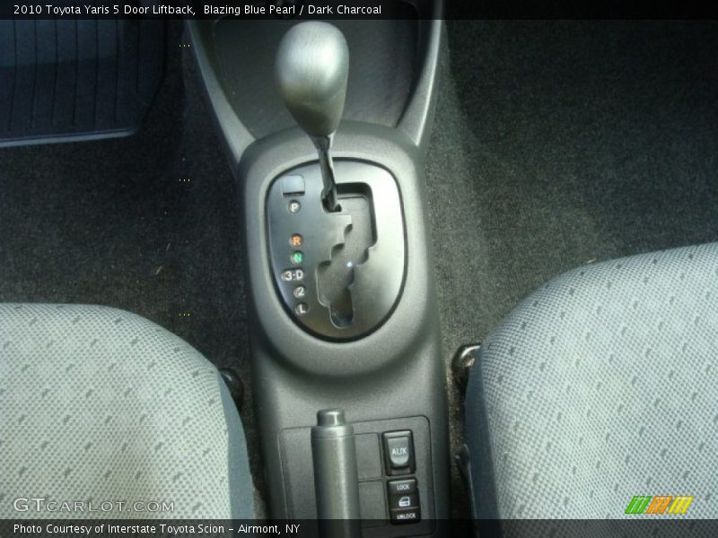 Blazing Blue Pearl / Dark Charcoal 2010 Toyota Yaris 5 Door Liftback