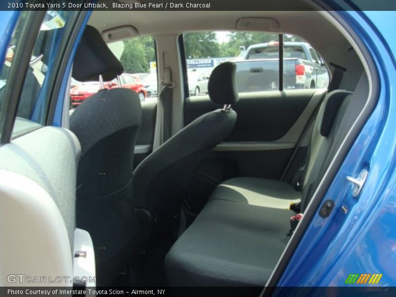 Blazing Blue Pearl / Dark Charcoal 2010 Toyota Yaris 5 Door Liftback