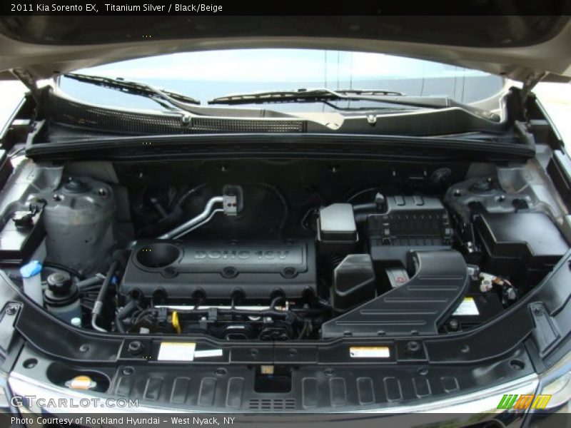 Titanium Silver / Black/Beige 2011 Kia Sorento EX