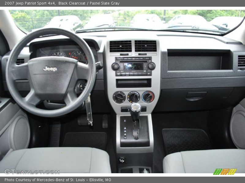 Black Clearcoat / Pastel Slate Gray 2007 Jeep Patriot Sport 4x4