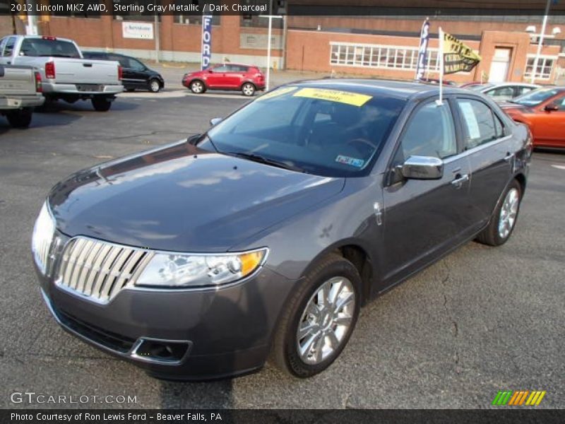 Sterling Gray Metallic / Dark Charcoal 2012 Lincoln MKZ AWD