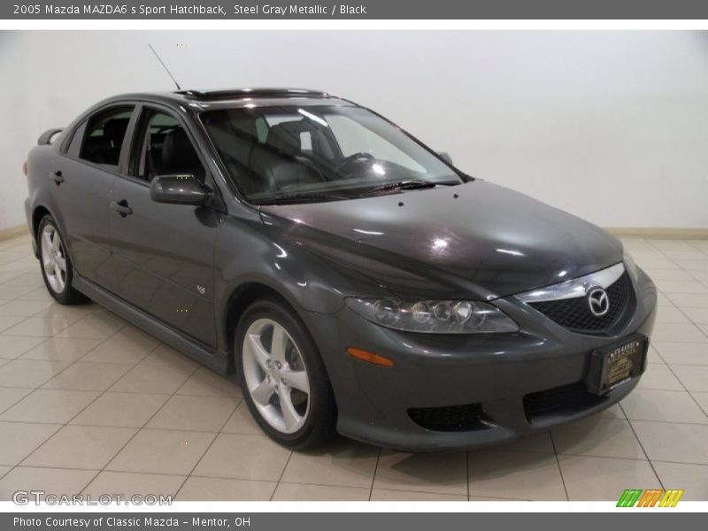 Steel Gray Metallic / Black 2005 Mazda MAZDA6 s Sport Hatchback