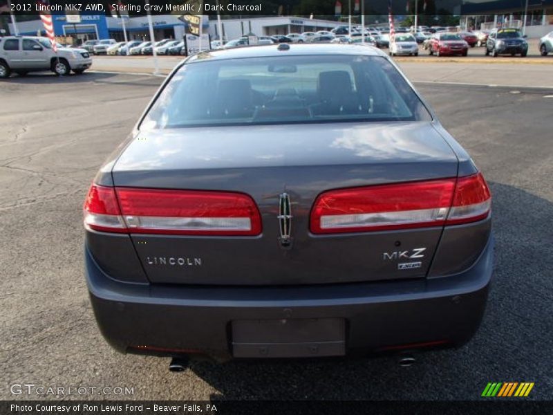 Sterling Gray Metallic / Dark Charcoal 2012 Lincoln MKZ AWD