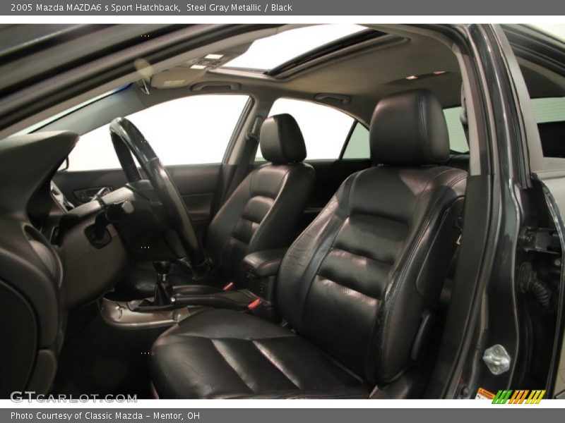 Steel Gray Metallic / Black 2005 Mazda MAZDA6 s Sport Hatchback