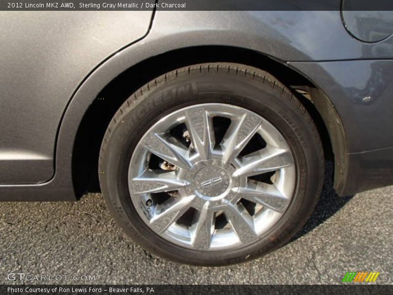 Sterling Gray Metallic / Dark Charcoal 2012 Lincoln MKZ AWD