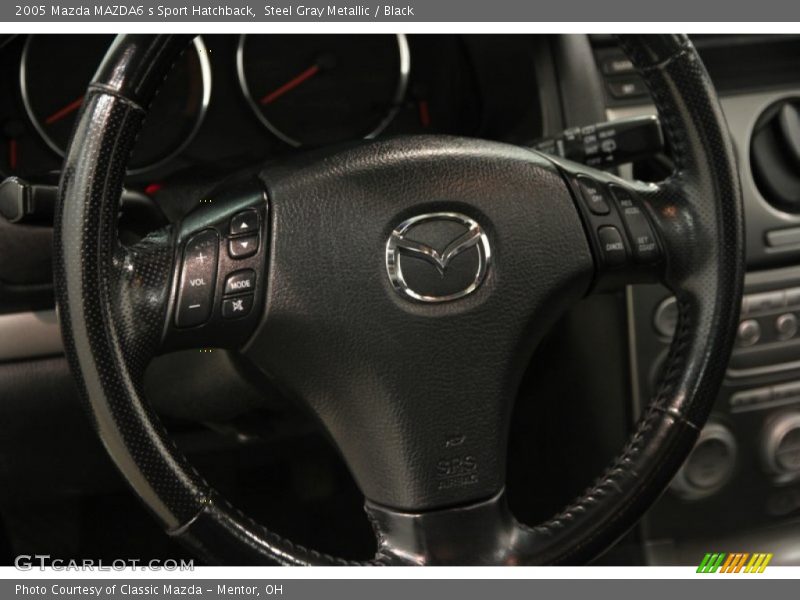 Steel Gray Metallic / Black 2005 Mazda MAZDA6 s Sport Hatchback