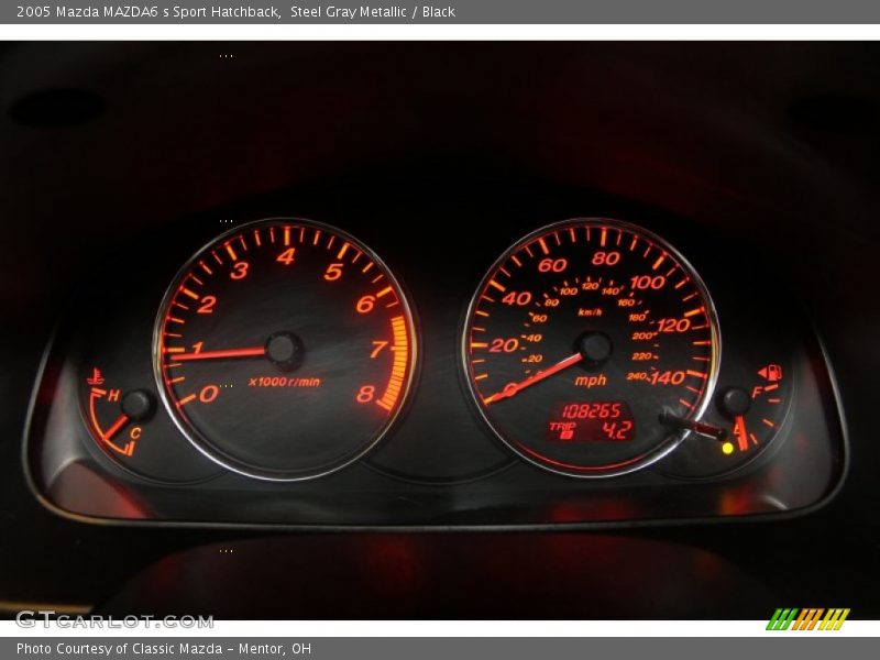 Steel Gray Metallic / Black 2005 Mazda MAZDA6 s Sport Hatchback
