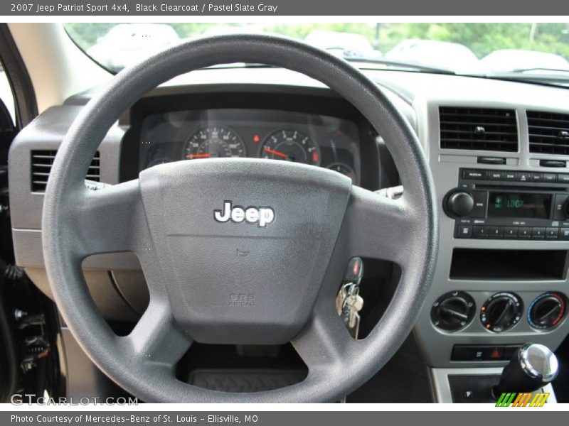 Black Clearcoat / Pastel Slate Gray 2007 Jeep Patriot Sport 4x4