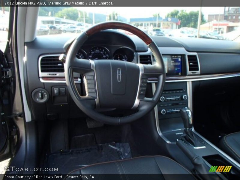 Sterling Gray Metallic / Dark Charcoal 2012 Lincoln MKZ AWD