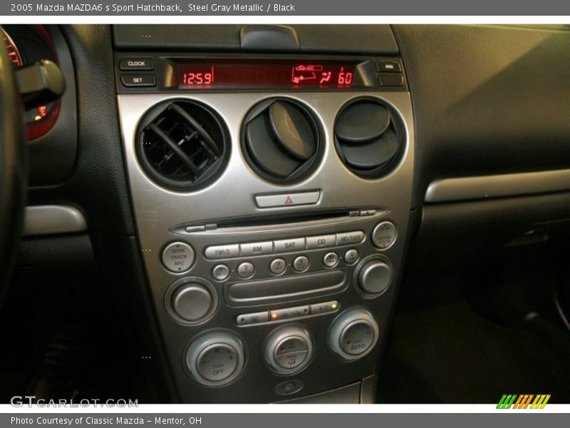 Steel Gray Metallic / Black 2005 Mazda MAZDA6 s Sport Hatchback
