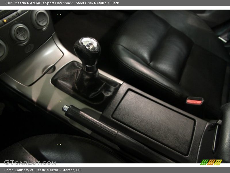 Steel Gray Metallic / Black 2005 Mazda MAZDA6 s Sport Hatchback