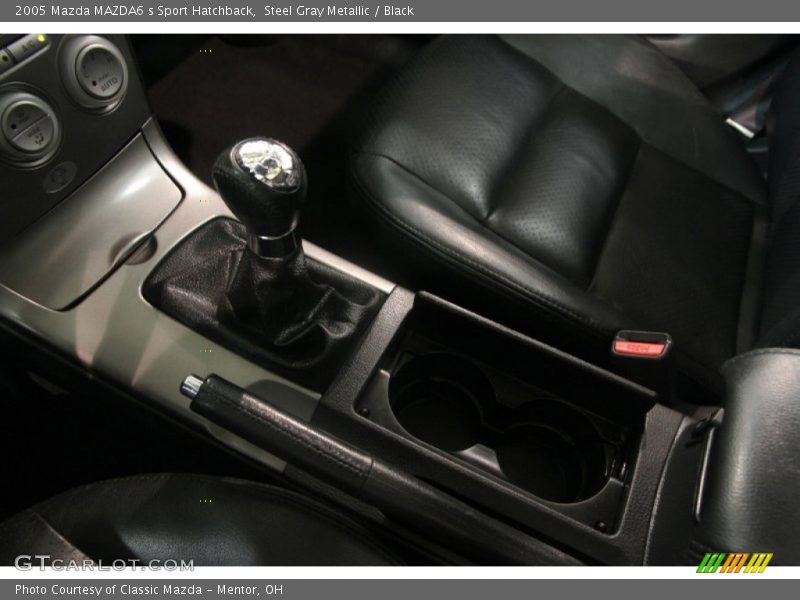 Steel Gray Metallic / Black 2005 Mazda MAZDA6 s Sport Hatchback