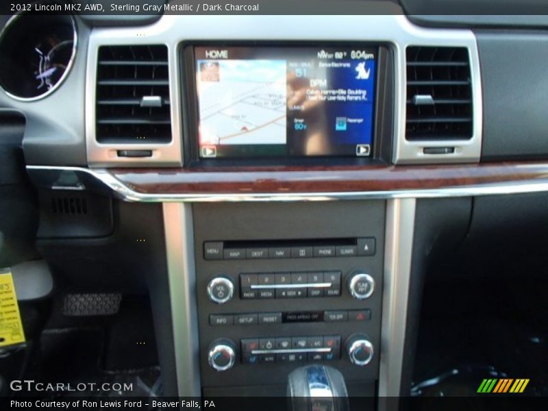 Sterling Gray Metallic / Dark Charcoal 2012 Lincoln MKZ AWD