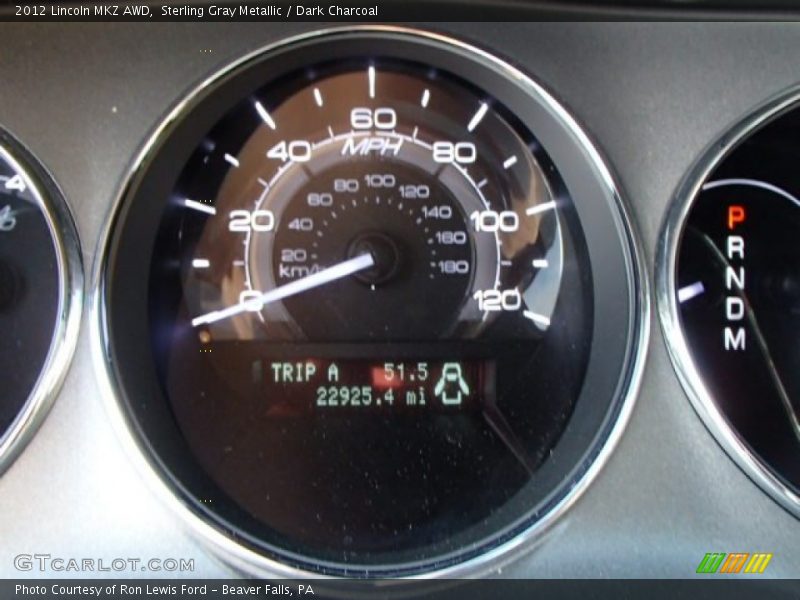 Sterling Gray Metallic / Dark Charcoal 2012 Lincoln MKZ AWD