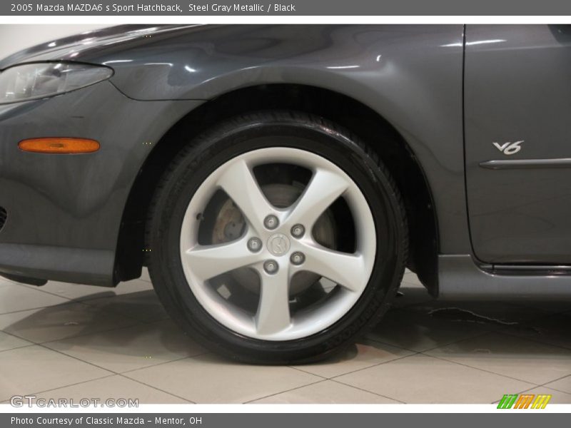 Steel Gray Metallic / Black 2005 Mazda MAZDA6 s Sport Hatchback