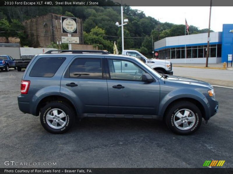 Steel Blue Metallic / Stone 2010 Ford Escape XLT 4WD