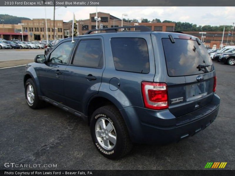 Steel Blue Metallic / Stone 2010 Ford Escape XLT 4WD