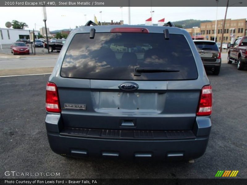 Steel Blue Metallic / Stone 2010 Ford Escape XLT 4WD