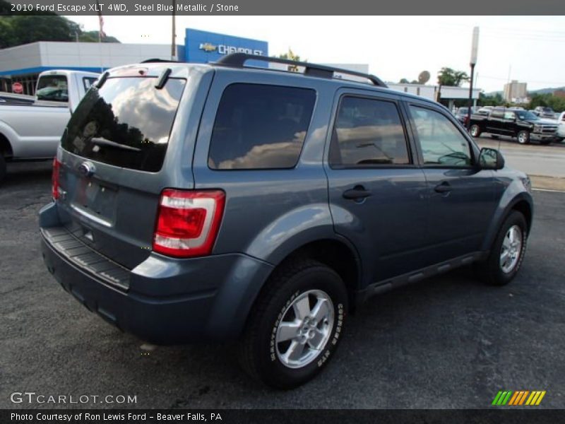 Steel Blue Metallic / Stone 2010 Ford Escape XLT 4WD